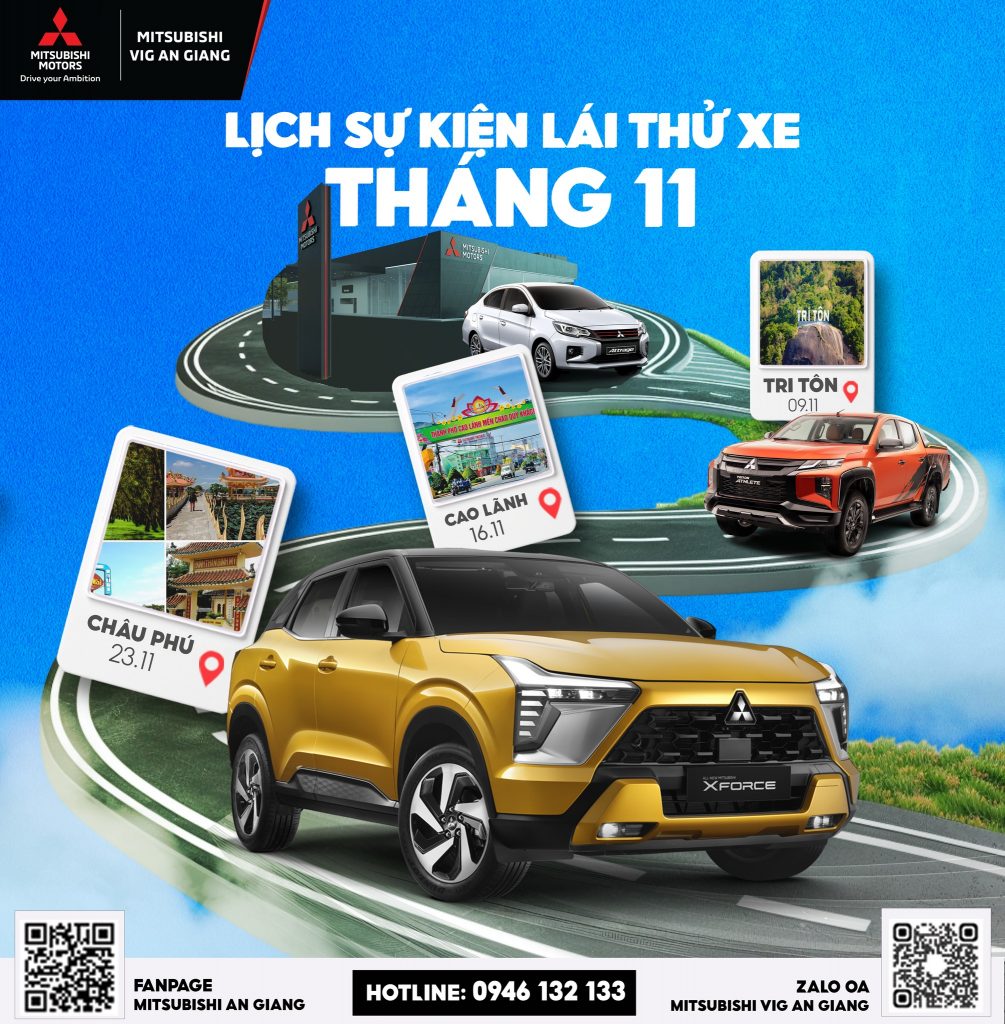 🚗 THÁNG 11 CÙNG MITSUBISHI – LÁI THỬ XE, CHINH PHỤC MỌI CUNG ĐƯỜNG! 🚗