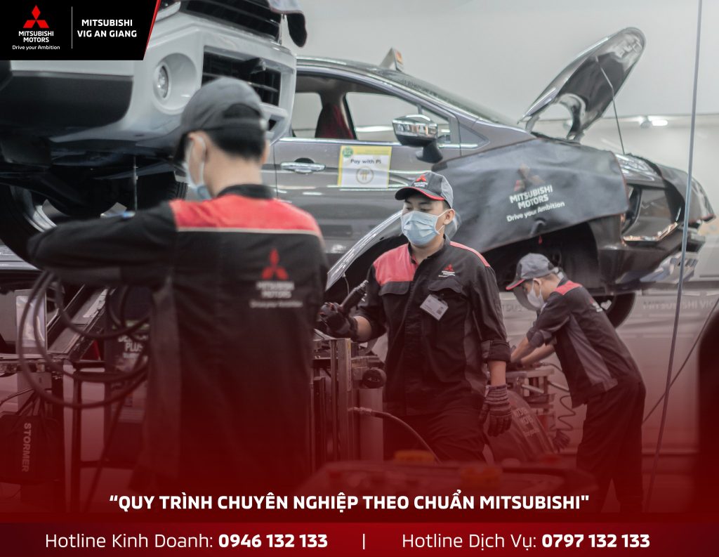 ✨ TẤP NẬP XE TẠI XƯỞNG DỊCH VỤ MITSUBISHI VIG AN GIANG✨