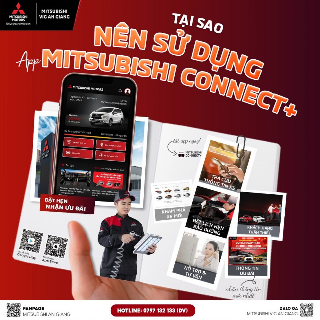 🔍 TẠI SAO NÊN SỬ DỤNG APP MITSUBISHI CONNECT+?