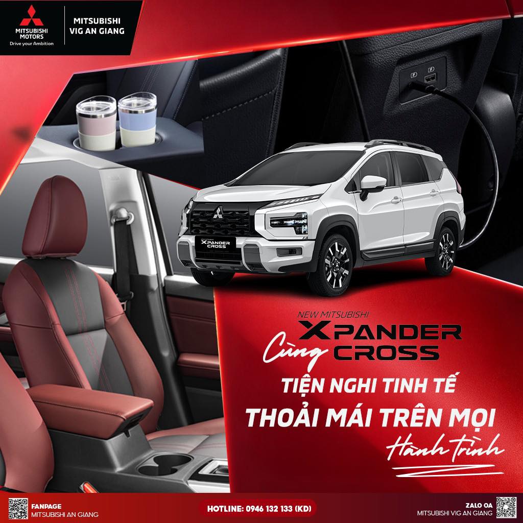 🌟 TIỆN NGHI TINH TẾ – THOẢI MÁI TRÊN MỌI HÀNH TRÌNH CÙNG XPANDER CROSS