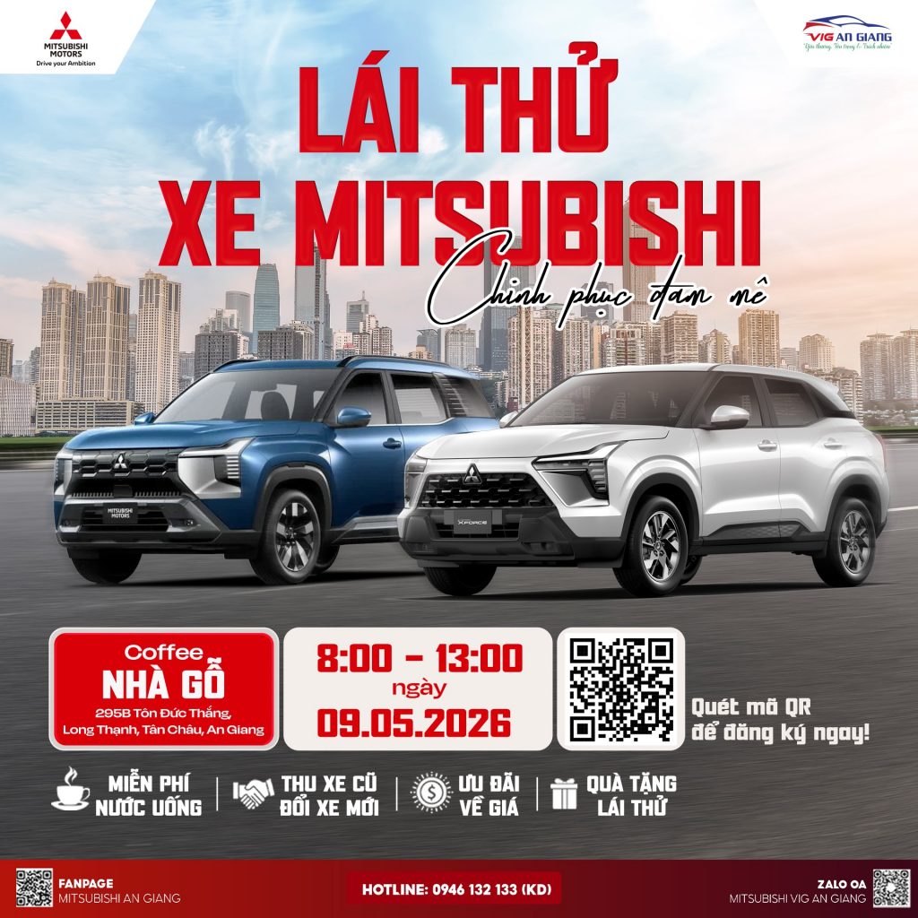🚗 LÁI THỬ XE MITSUBISHI – CHINH PHỤC ĐAM MÊ 🤩