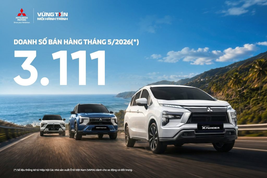 MITSUBISHI MOTORS VIỆT NAM CÔNG BỐ DOANH SỐ THÁNG 5/2026