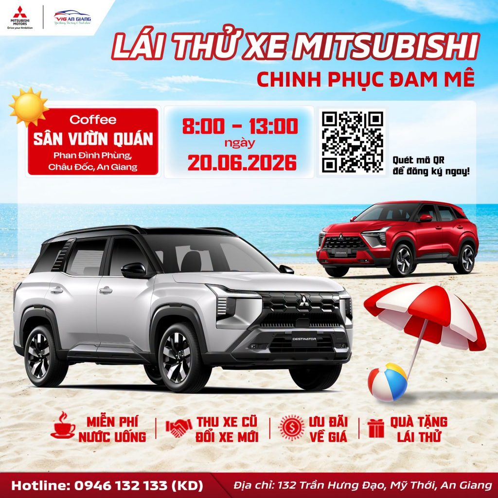 🚗 LÁI THỬ XE MITSUBISHI – CHINH PHỤC ĐAM MÊ 🏖