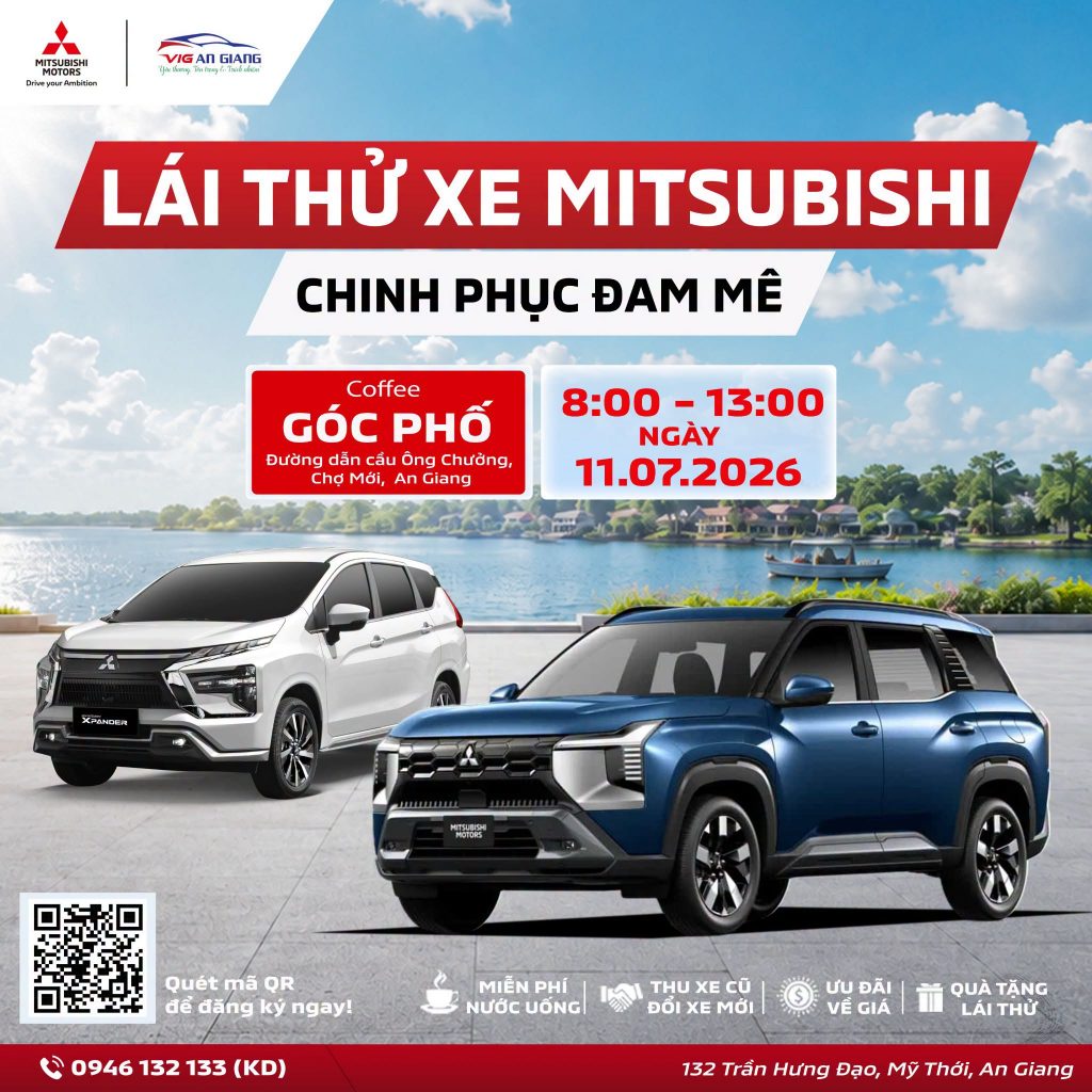 🚗 LÁI THỬ XE MITSUBISHI – CHINH PHỤC ĐAM MÊ 🤩