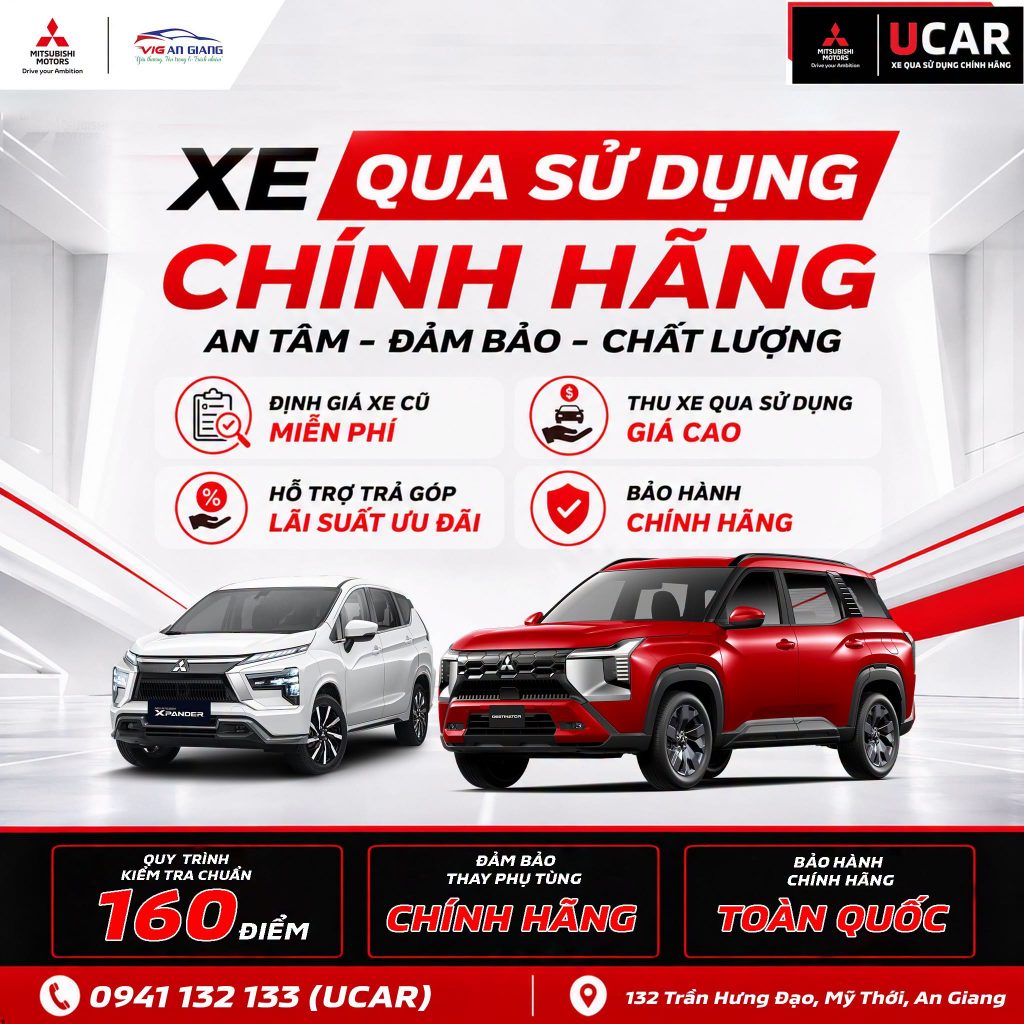 🚘 XE QUA SỬ DỤNG CHÍNH HÃNG – AN TÂM LỰA CHỌN, VỮNG TIN ĐỒNG HÀNH ✅