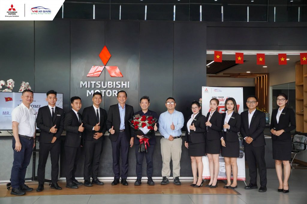 ĐÓN TIẾP QUÝ LÃNH ĐẠO MITSUBISHI MOTORS VIỆT NAM GHÉ THĂM VÀ LÀM VIỆC VỚI MITSUBISHI VIG AN GIANG