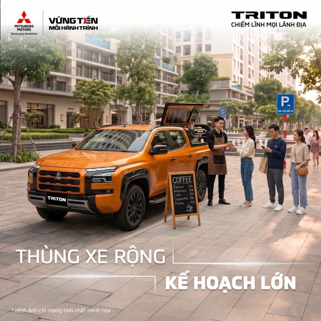 MITSUBISHI TRITON | THÙNG XE RỘNG CHO NHỮNG KẾ HOẠCH LỚN