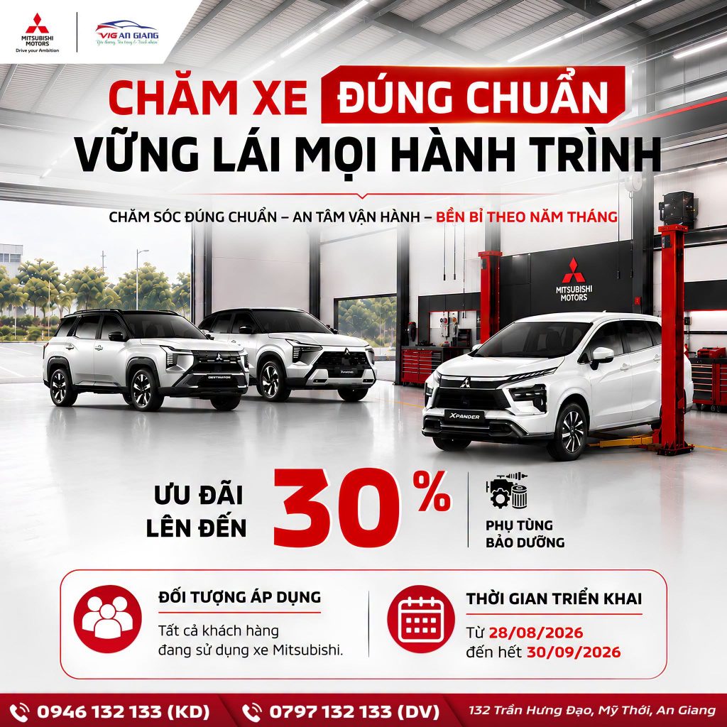 🚗 CHĂM XE ĐÚNG CHUẨN – VỮNG LÁI MỌI HÀNH TRÌNH  TRI ÂN KHÁCH HÀNG DỊCH VỤ – THÁNG 09/2026 🇻🇳