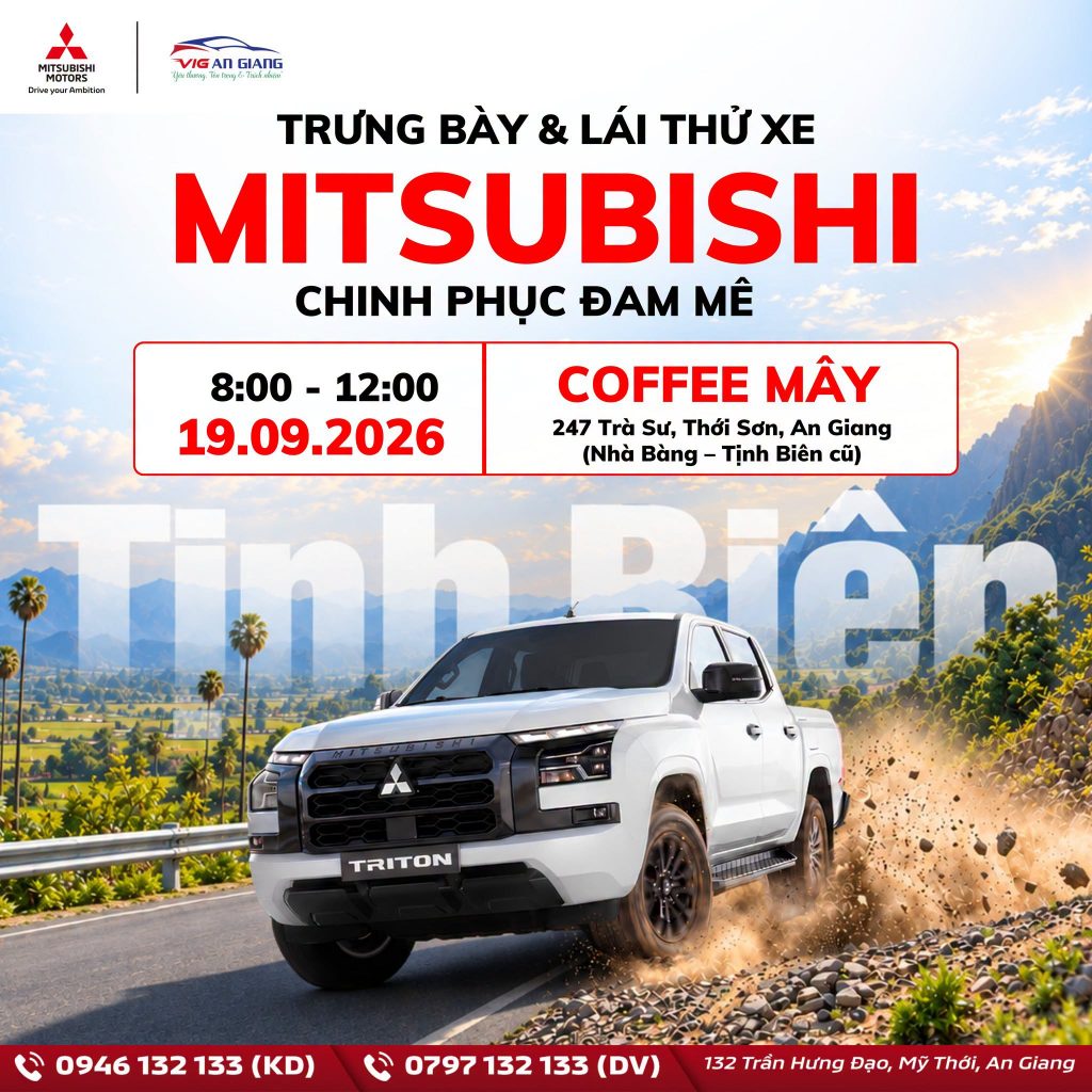 🚘 LÁI THỬ XE MITSUBISHI – CHINH PHỤC ĐAM MÊ