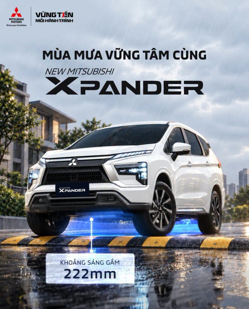 MÙA MƯA VỮNG TÂM CÙNG NEW MITSUBISHI XPANDER